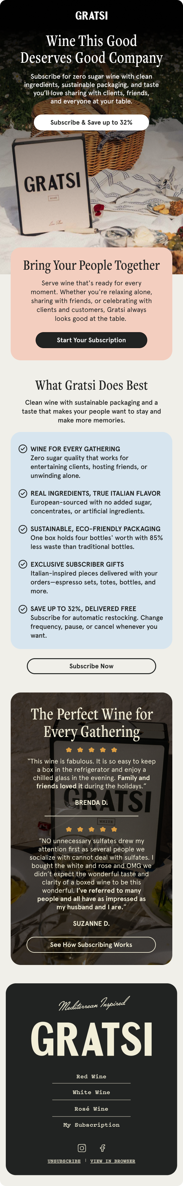 Creative Entrepreneur email variant: Wine This Good Deserves Good Company